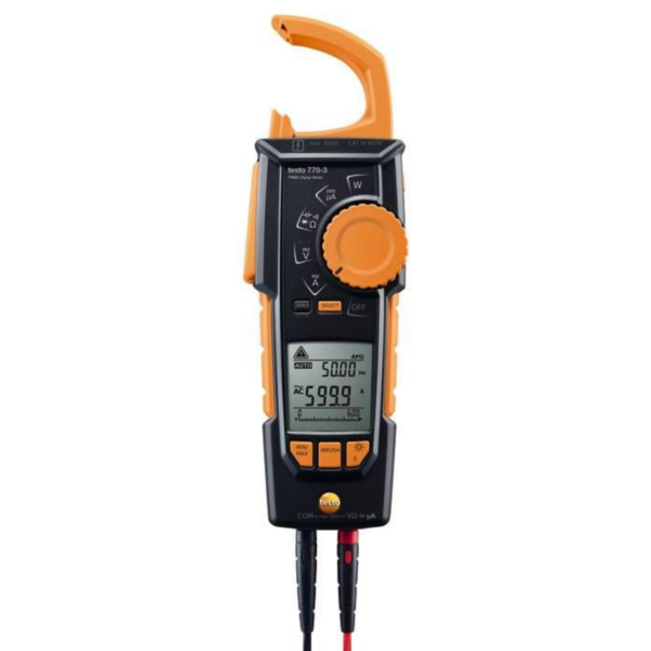 Alicate Amperímetro True-RMS Bluetooth com Medição de Temperatura | Testo 770-3
