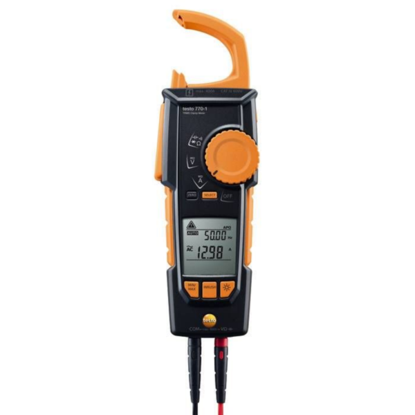 Alicate Amperímetro True-RMS com Kit de Pontas de Prova | Testo 770-1