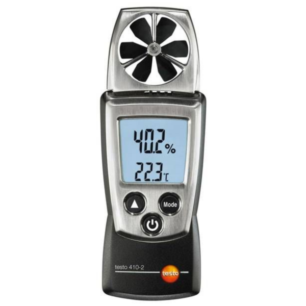 Anemômetro de Molinete de Bolso com Medição de Umidade Integrada | Testo 410-2 - Imagem 2