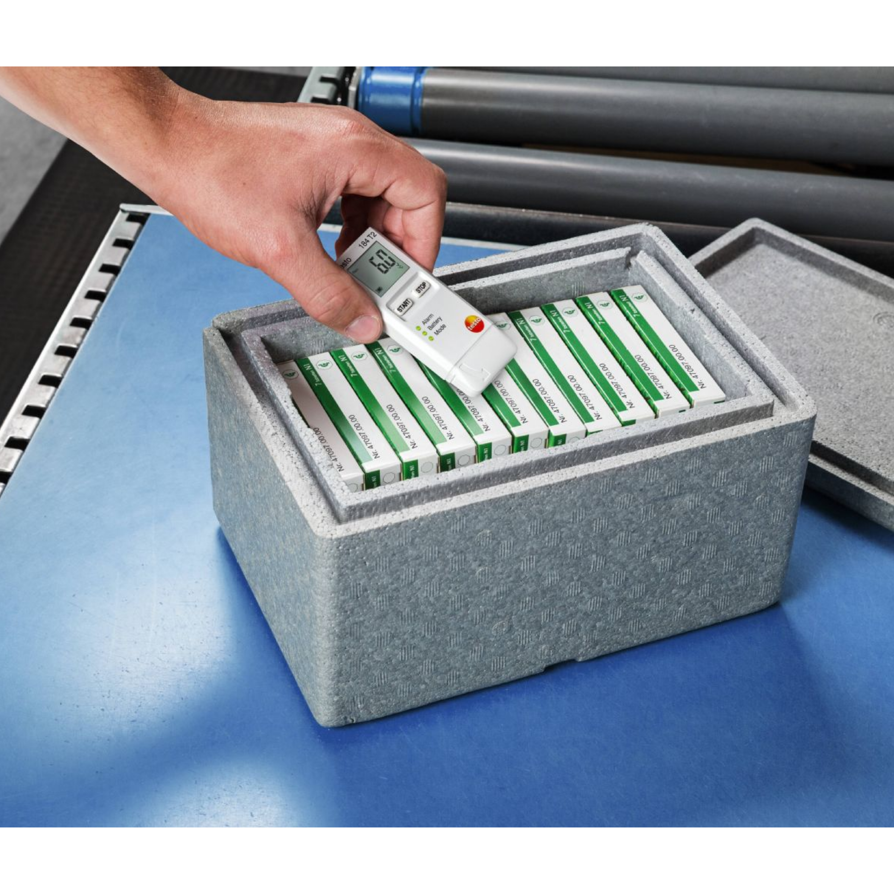 Data logger de Registro de Temperatura Para Monitoramento em Transporte | Testo 184 T2 - Imagem 4