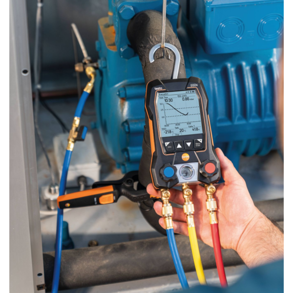 Manifold Digital Inteligente com Bluetooth e Bloco de Válvulas de 2 Vias | Testo 550S - Imagem 11